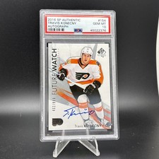 Travis Konecny 2016 Sp Authentic Future Watch Auto 154 Rookie Card PSA 10 Flyers. rookie card picture