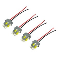 4Pcs H11 Ceramic Bulb Socket Adapter Connector Wiring Harness for Headlight