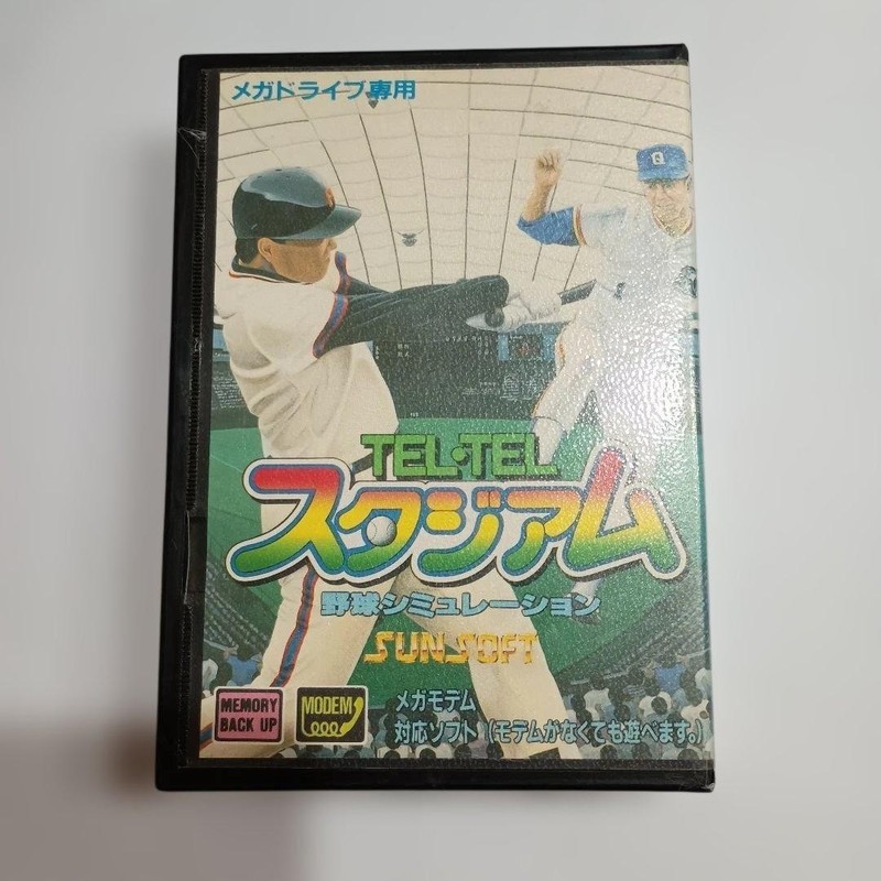TEL TEL Stadium Mega Drive MD T-15013 Sunsoft SEGA 1990 w/ Box Manual Used