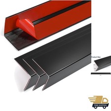 4PCS 45" Black Aluminum Corner Protectors - Self-Adhesive  Durable Design