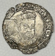 1509-1547 Henry VIII silver Groat Third Coinage Southwark Mint mm Martlet