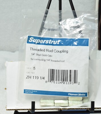 (5-Pk) Superstrut Threaded Rod Coupling Steel Galvanized 1/2'' ZH119
