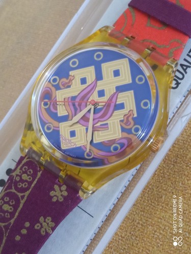 SWATCH GENT 1994 LAMA GJ113 NUOVO PERFETTO FUNZIONANTE CON CINTURINO IN PELLE - Foto 2 di 11
