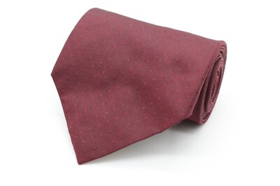 Gilberto Herren Krawatte 143cm * 9cm 100% Seide Bordo Muster #625