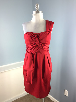 Formal Evening Nanette Lepore One Shoulder Dress Size 8 Red La Moricain ** | eBay Formal Evening Nanette Lepore One Shoulder Dress Size 8 Red La Moricain ** | eBay
