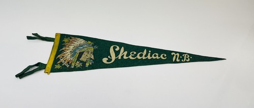 Vintage Shediac New Brunswick Canada Souvenir Pennant 1960”s