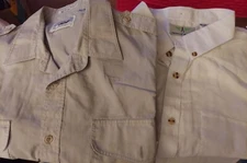 Set Of 2 Mens Khaki Uniform Shirts Size XL