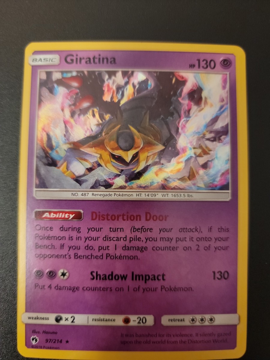 Giratina 97/214 Holo Rare - 2018 Pokemon Lost Thunder LP/NM | eBay