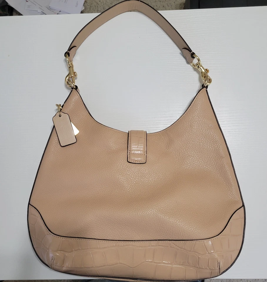 COACH Pebbled Leather Amber Hobo Bag Shoulder Bag Women  F73095 - Image 2 of 3