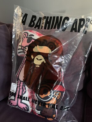 BAPE X PINK PANTHER BABY MILO FLUFFY BEADS CUSHION SET | eBay