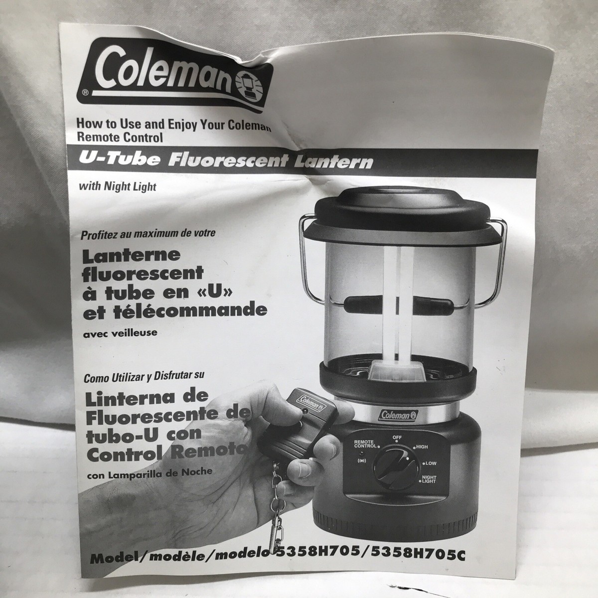 Coleman / 5358H705 ランタン/デンキ/5358H705/REMOTE CONTROL LANTERN Coleman 8D Remote Control Lantern Battery Powered Fluorescent