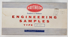 Vintage Raytheon Engineering Samples Empty Cardboard Box Display Tubes AS IS