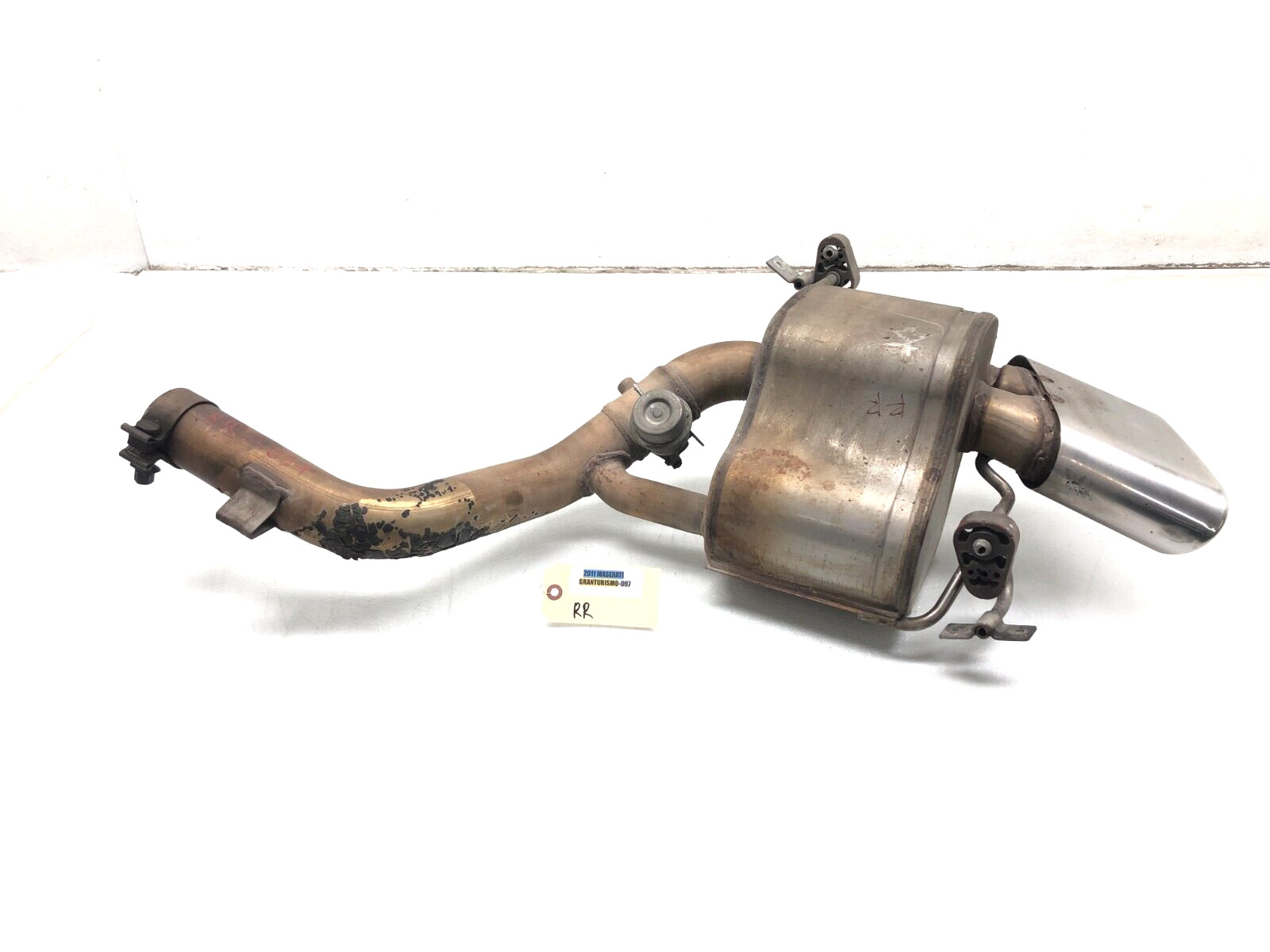 2008-2012 MASERATI GRANTURISMO S M145 RIGHT PASS REAR EXHAUST MUFFLER PIPE OEM