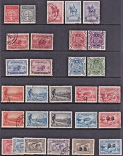 AUSTRALIA - 8 KEY Pre-Decimal SETS from 1930s/1940s all *GOOD USED* (CV $800+)
