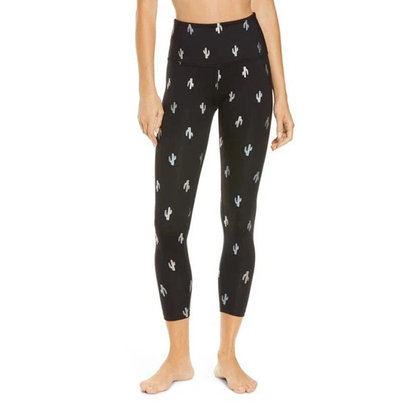beyond-yoga cactus print high waist dizzy cactus leggings