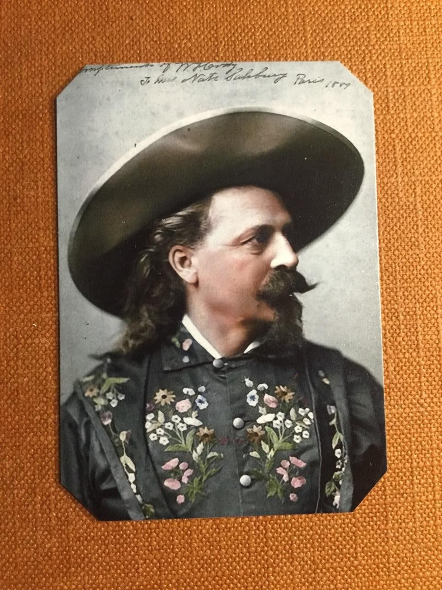 Buffalo Bill And Sitting Bull B&W Tintype Reprint – Metal Photograph C720RP