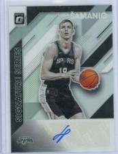 2019-20 Optic Signature Series Silver Auto Luka Samanic RC Knicks #LSM