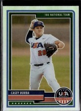2023 Panini USA Baseball Stars & Stripes #3 Casey Borba Silver