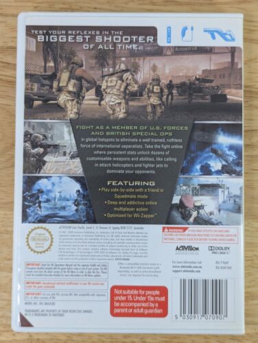 Call Of Duty - Modern Warfare Reflex Edition Wii Nintendo Game, Manual Included - Picture 2 of 5