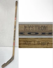 Bobby Nystrom Game Used Koho 221 Custom Pro Model Stick 1977 Islanders CBM COA