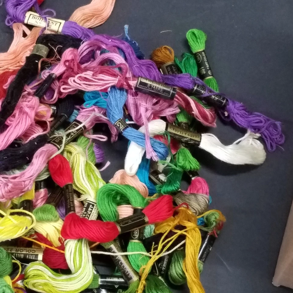 Large Lots of Embroidery Thread needlepoint 150 Pc. What you see is what you get - Image 2 of 4