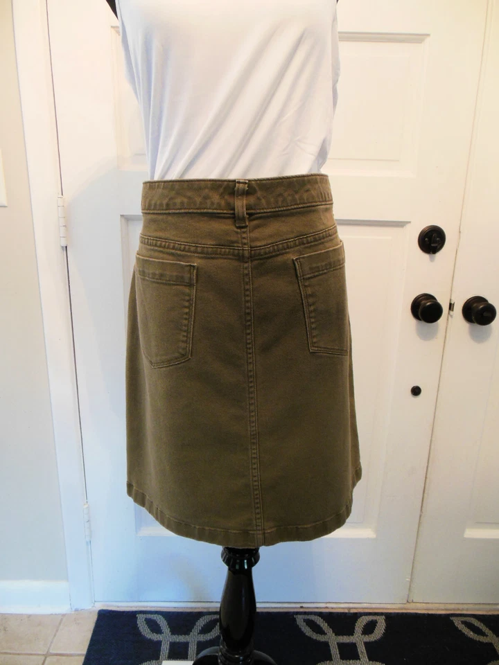 Saia jeans Izod - Verde oliva - Imagem 4 de 4