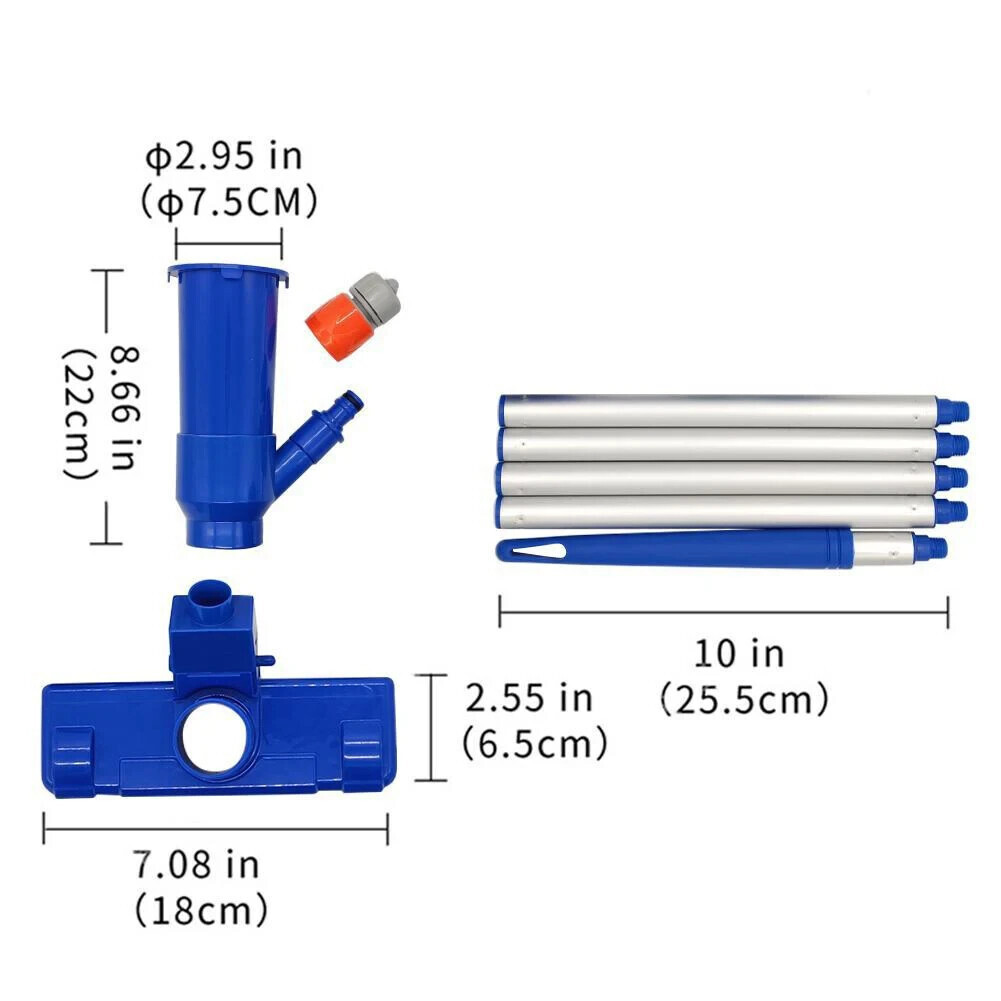 Swimming Pool Spa Suction Vacuum Head Cleaner Cleaning Kit Pool Accessories Tool