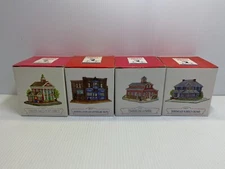 Vintage Liberty Falls Collection Houses Hand-painted Figurine SET OF 4