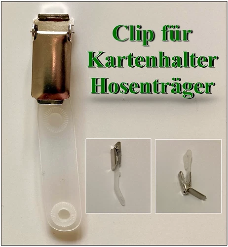 Clip für Kartenhalter Kartenhülle  Namensschild neu