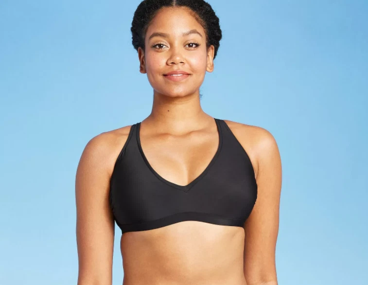 Women s Strappy Tie Back Bralette Bikini Top All in Motion