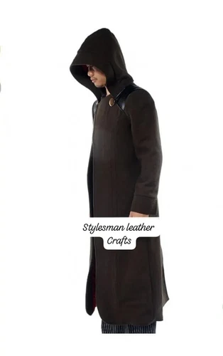 Doctor doom fantastic four cosplay halloween costume wool coat image 3