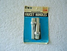 Vtg " NOS " Plumb Craft 76-170 Replacement Chrome Plated Finish Faucet Handles