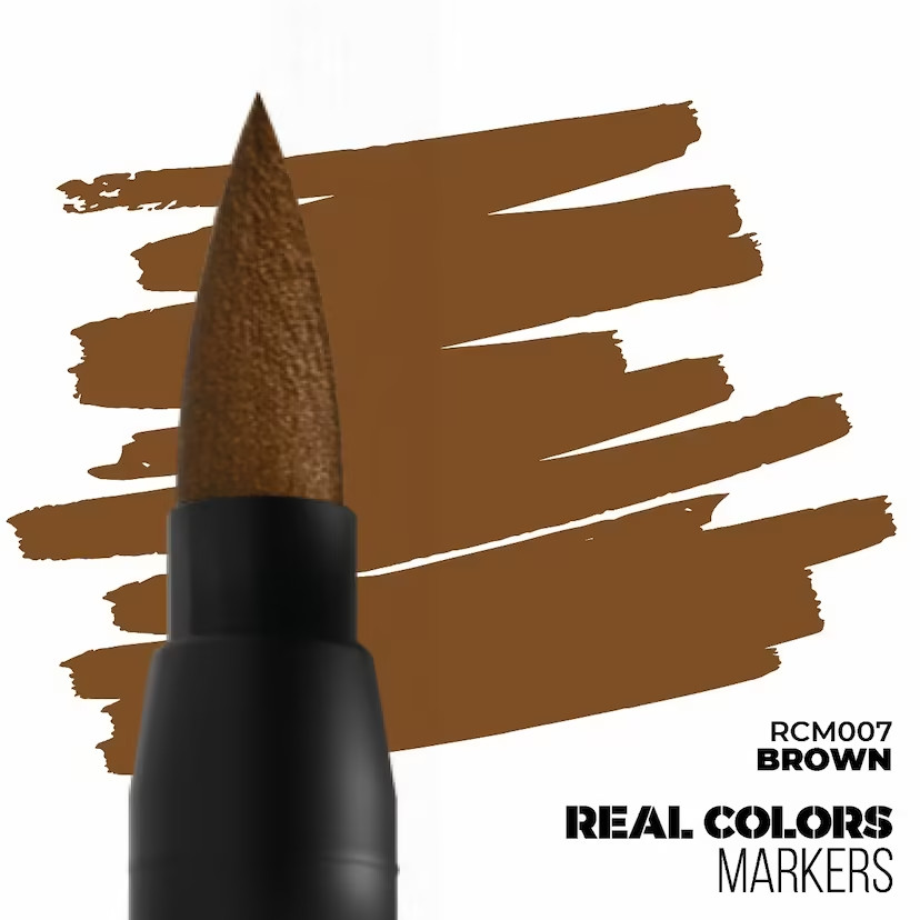Brown - Real Colour Markers - Brand New - Acrylic Paint Pens AK Interactive