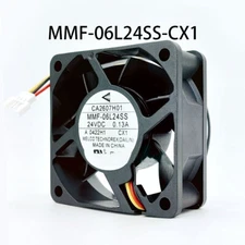 MELCO MMF-06L24SS-CX1 CA2607H01 24VDC 0.13A 60*60*25mm Industrial cooling fan