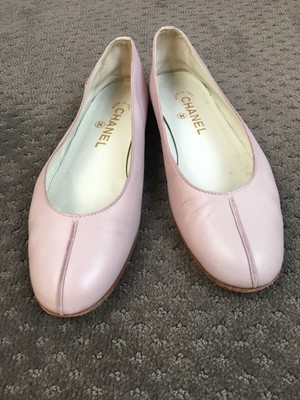 chanel pink ballet flats