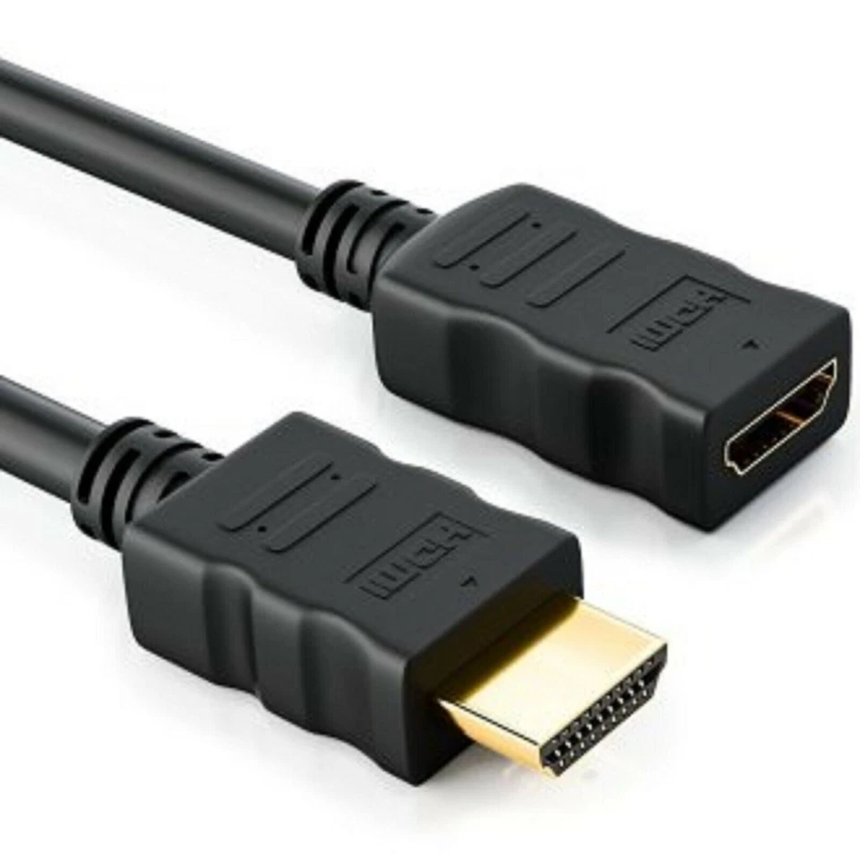 1.5m HDMI Extension Cable male to female for HD TV, LCD Laptop PS3 PS4 Projector - Image 2 of 2