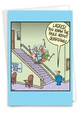 1 Funny Birthday Greeting Card with Envelope Bday Joyriding  - NobleWorks