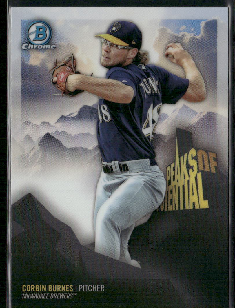 2018 Bowman Chrome #PP-CB Corbin Burnes Peaks of Potential
