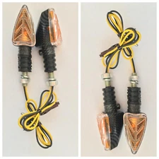 FCC - CARBON ARROWS SHORT LAMP 62x31 mm APPROVED for Honda CR 125 R Motard