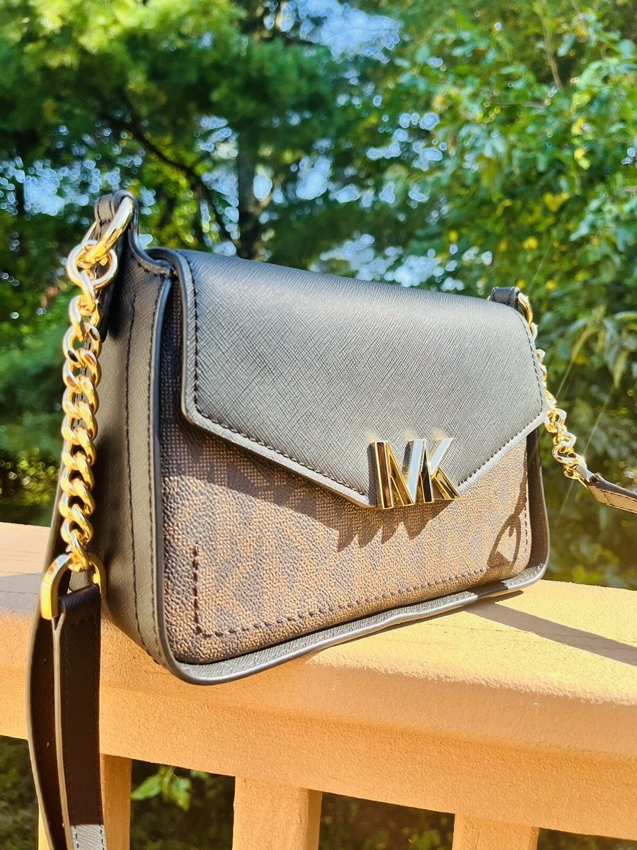 NWT MICHAEL KORS SYLVIA SMALL FLAP CROSSBODY SHOULDER BAG LEATHER