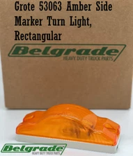 Grote 53063 Amber Side Marker Turn Light, Rectangular