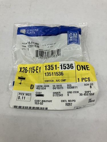 A/C Refrigerant Pressure Sensor-LT ACDelco GM Original Equipment 15 ...