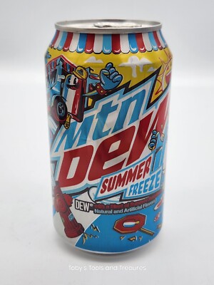 1 FULL 2023 Mountain Dew Can Mtn Dew Can Summer Freeze 12oz Full Mt Dew Can