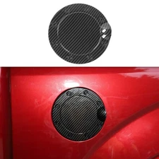 Fuel Filler Gas Cap Tank Door Cover Trim for Ford F150 15-20 Carbon Accessories