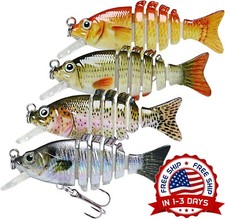 Nuevos Señuelos de Pesca de Minnow para Agua Fresca, Agua Salada 4 Pcs 2" NEW US