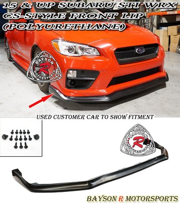 Fits 15-17 Subaru WRX STi ONLY CS-Style Front Lip (Urethane)