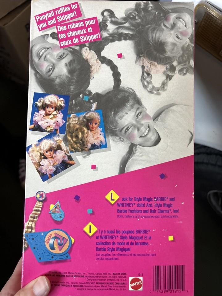 Barbie 1988 Style Magique/ Style Magic Skipper Fabriqué en