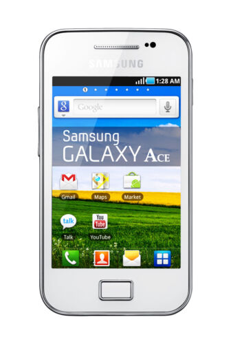 NEW Samsung Galaxy Ace GT-S5830I - Ceramic White (Unlocked) Smartphone 3G PHONE - Picture 1 of 1