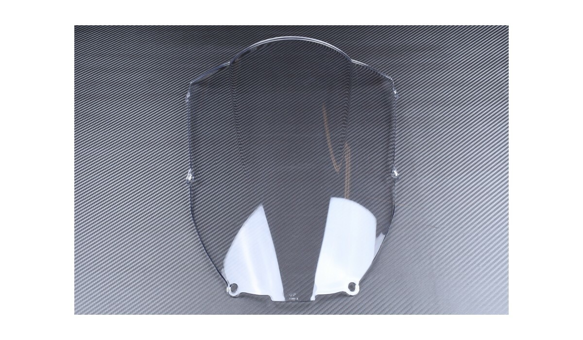 Bulle transparente Kawasaki ZX6R ZX-6R 2000 2001 2002 rouge carbone