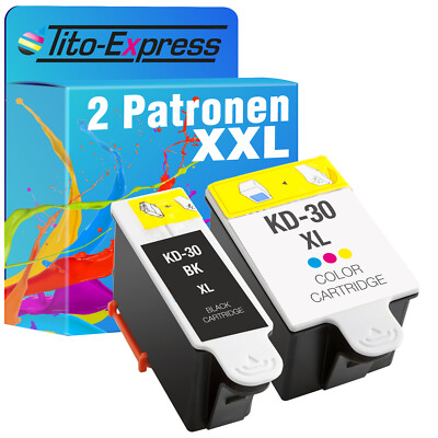 Set 2 Druckerpatronen ProSerie für Kodak 30 XL ESP 3.2 ESP C110 ESP C115